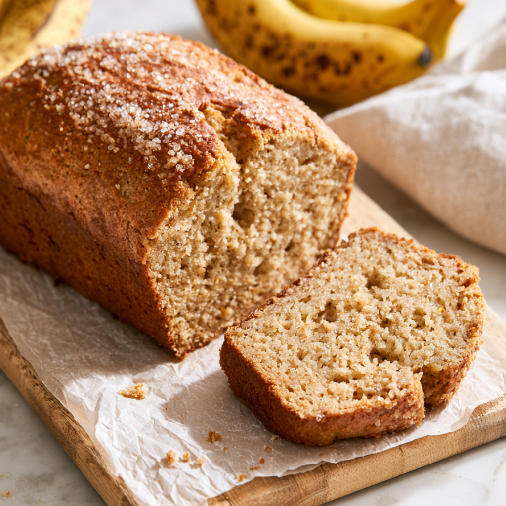Gluten Free Banana Bread Recipe-loaf