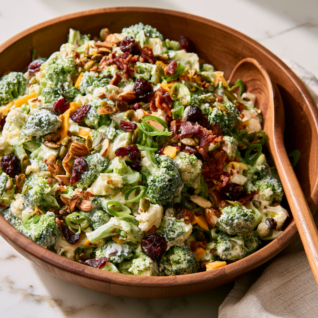 Broccoli Cauliflower Salad Recipe