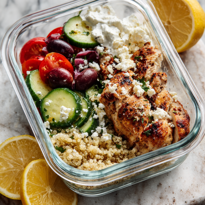Greek Bowl Meal Prep