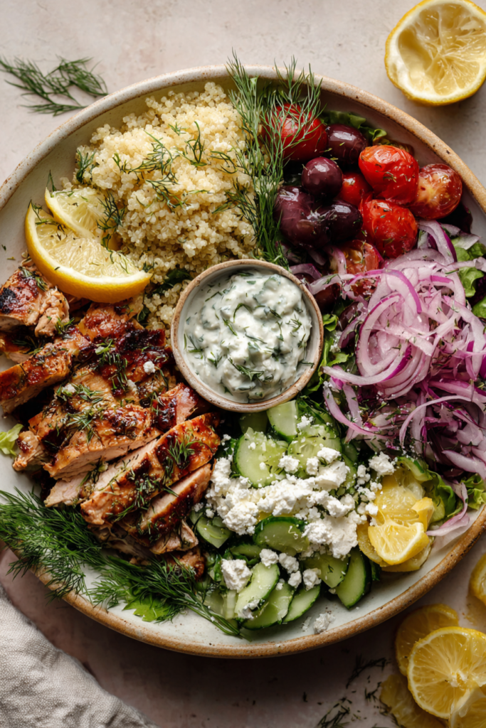 Greek Chicken Power Bowl Recipe-ingredients