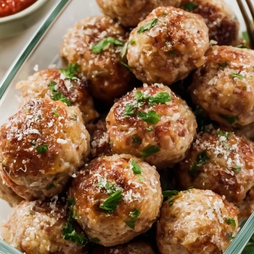 Greek Turkey Meatballs-freezer friendly
