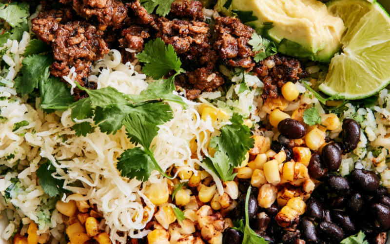 Ground Beef Burrito Bowl-Chipotle Style