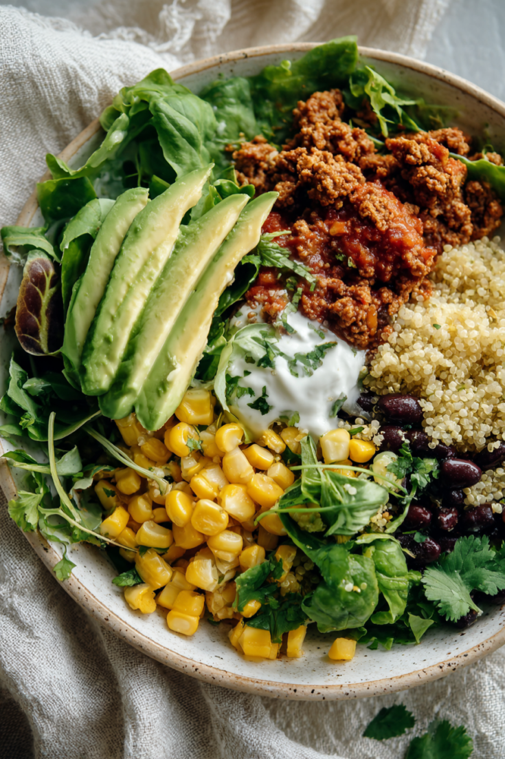 Ground Turkey Quinoa Power Bowl-bowl
