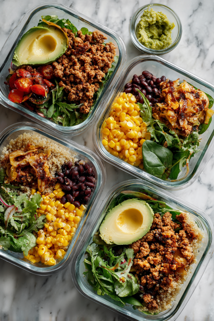 Ground Turkey Quinoa Power Bowl-meal prep