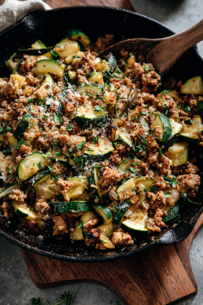 Ground Turkey Skillet With Zucchini