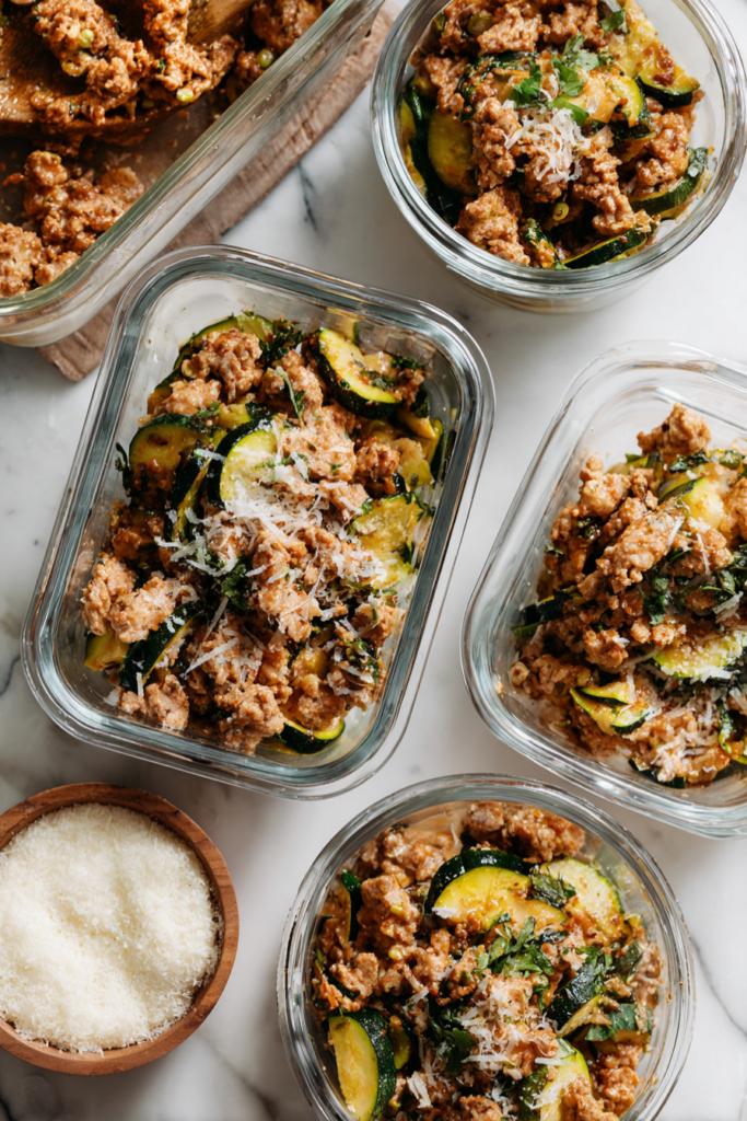 Ground Turkey Skillet With Zucchini-meal prep