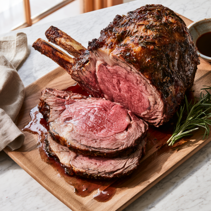 Herb Butter Prime Rib Roast