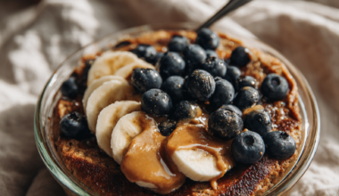 High-Protein Baked Pancake Bowl