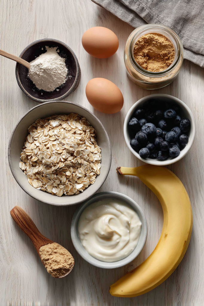 High-Protein Baked Pancake Bowl-ingredients