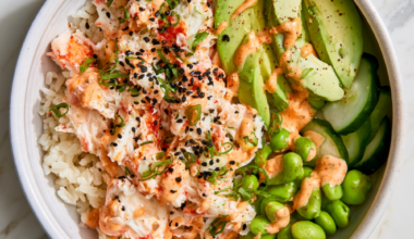 High-Protein California Sushi Bowl