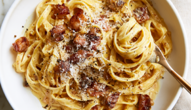 High-Protein Carbonara Pasta Recipe-plated