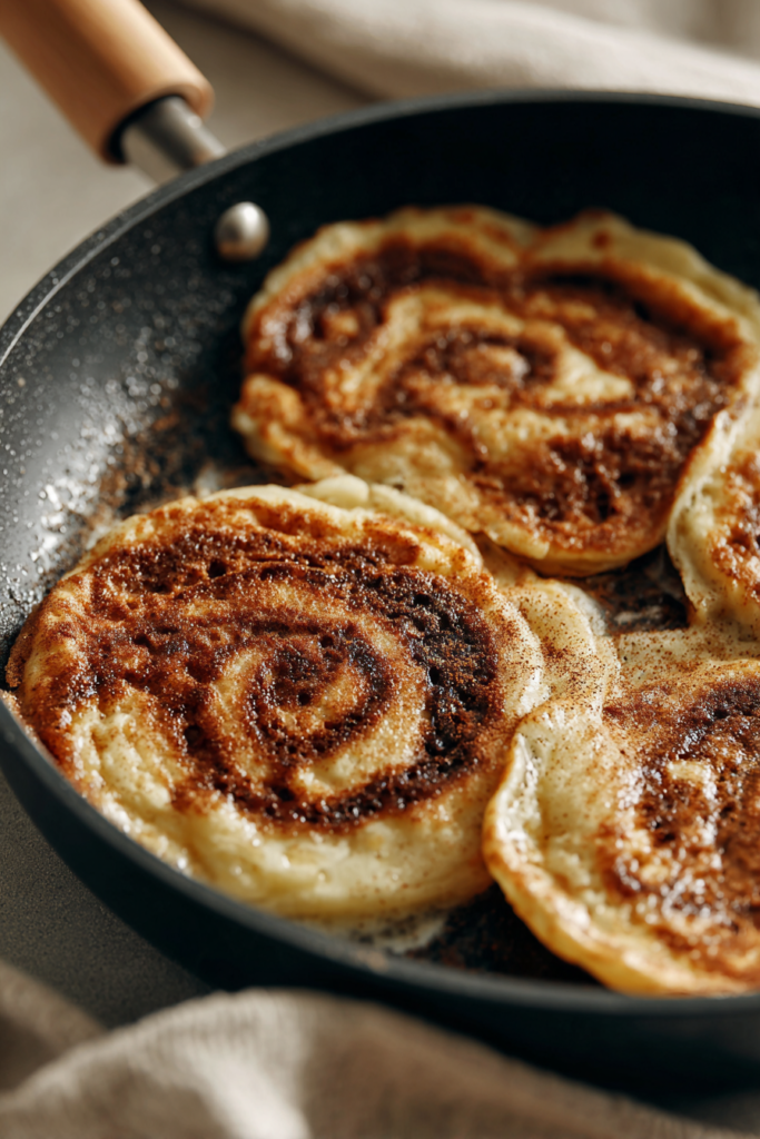 High-Protein Cinnamon Roll Pancakes-process