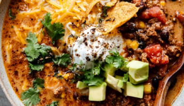 High-Protein Crockpot Taco Soup-closeup