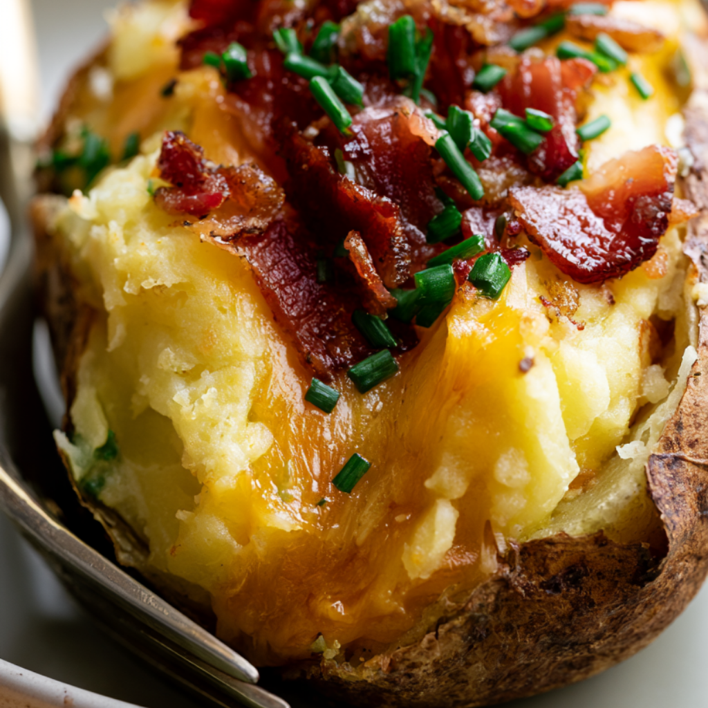 High-Protein Loaded Baked Potatoes-closeup