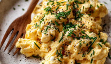High-Protein Scrambled Eggs with Cottage Cheese-plated