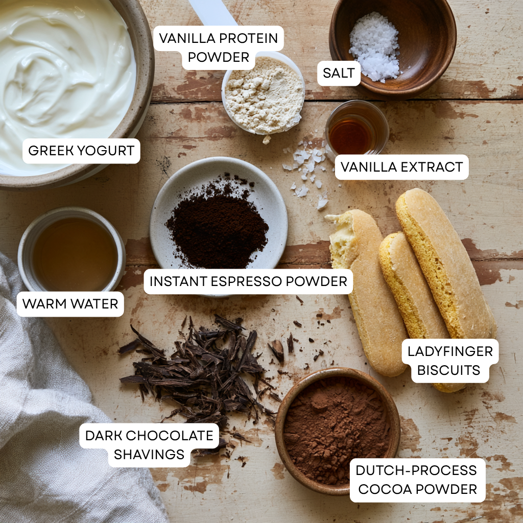Tiramisu Yogurt Bowl Recipe-Ingredients