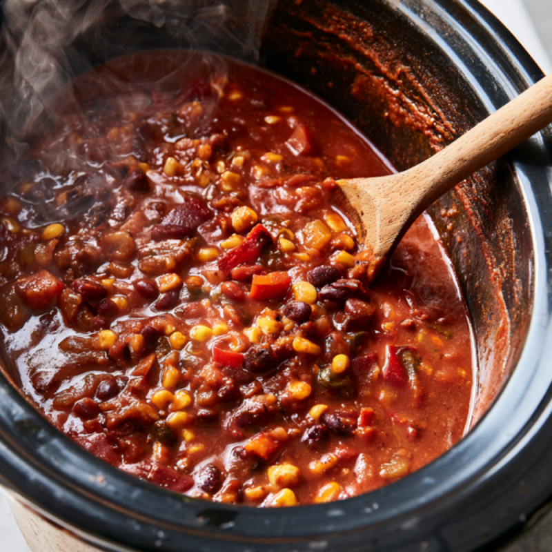 High-Protein Vegan Chili Crockpot Recipe