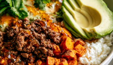 High protein Ground Beef Cottage Cheese Bowl