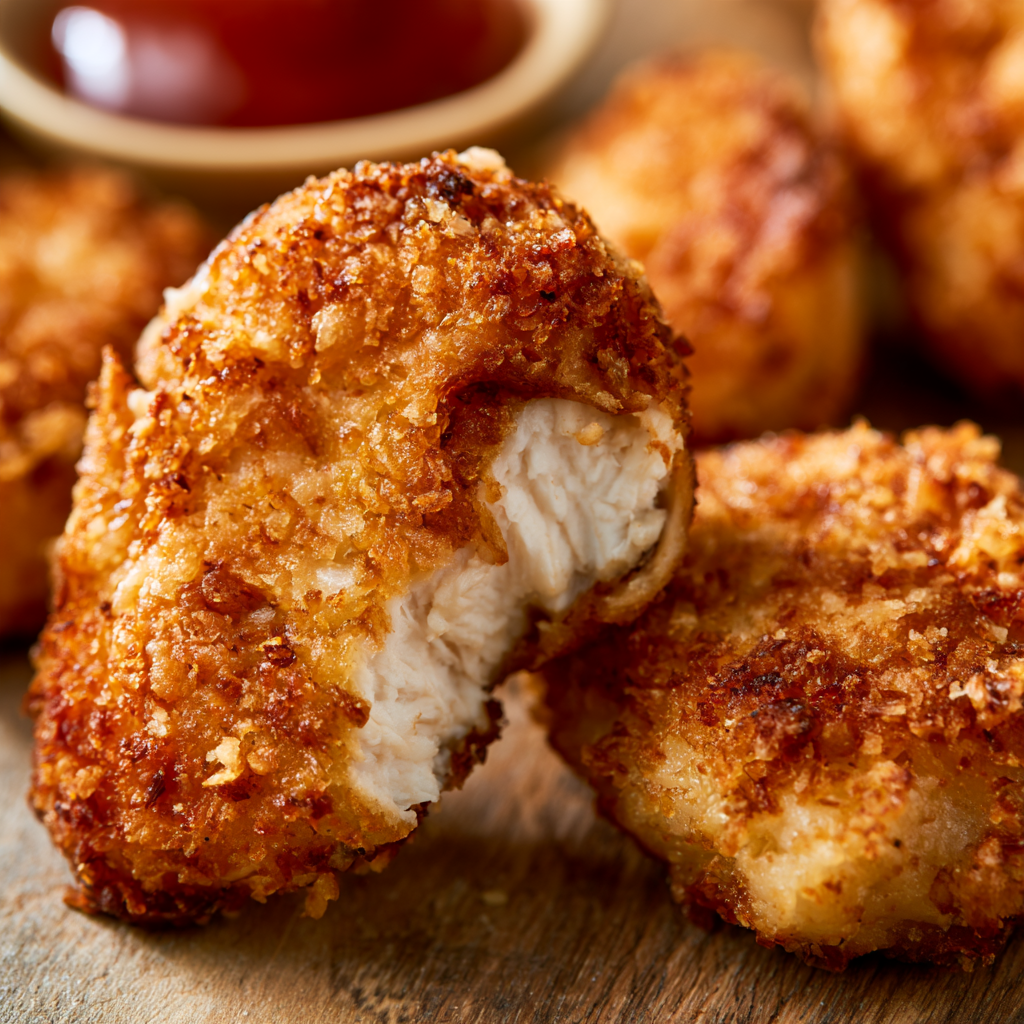 Homemade Chicken Nugget Recipe-close up