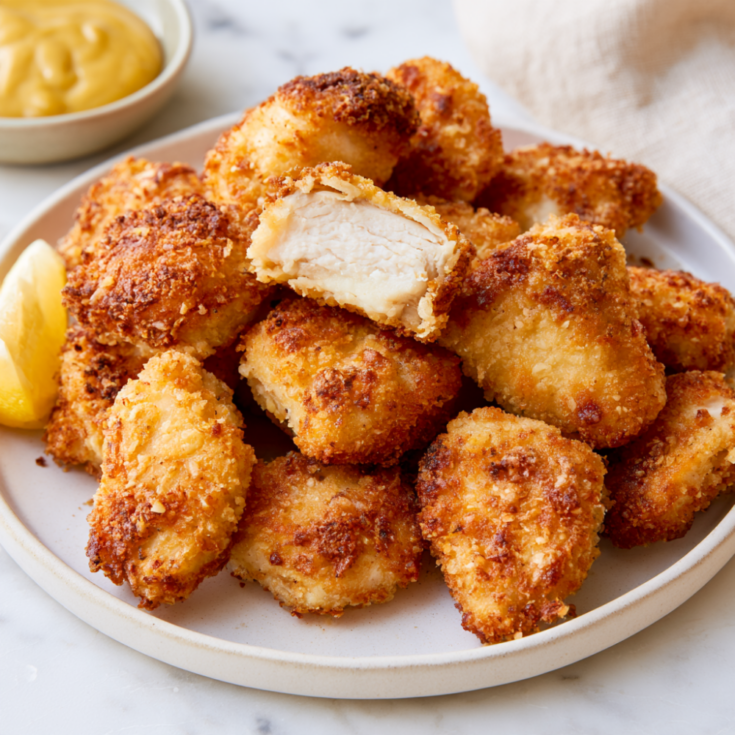 Homemade Chicken Nugget Recipe-served