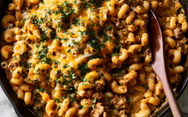 Homemade Hamburger Helper Recipe-one pan