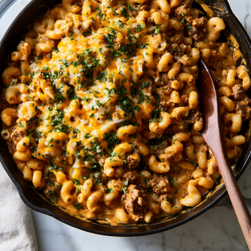 Homemade Hamburger Helper Recipe-one pan