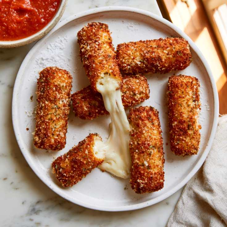 Homemade Mozzarella Sticks