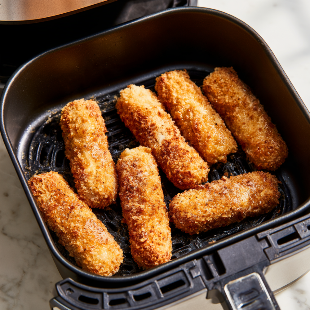 Homemade Mozzarella Sticks-Air Fryer Cooking