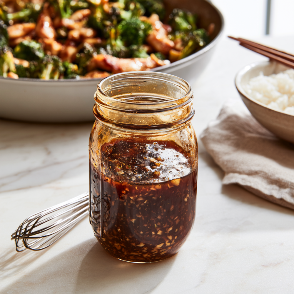 Homemade Stir Fry Sauce Recipe-mason jar