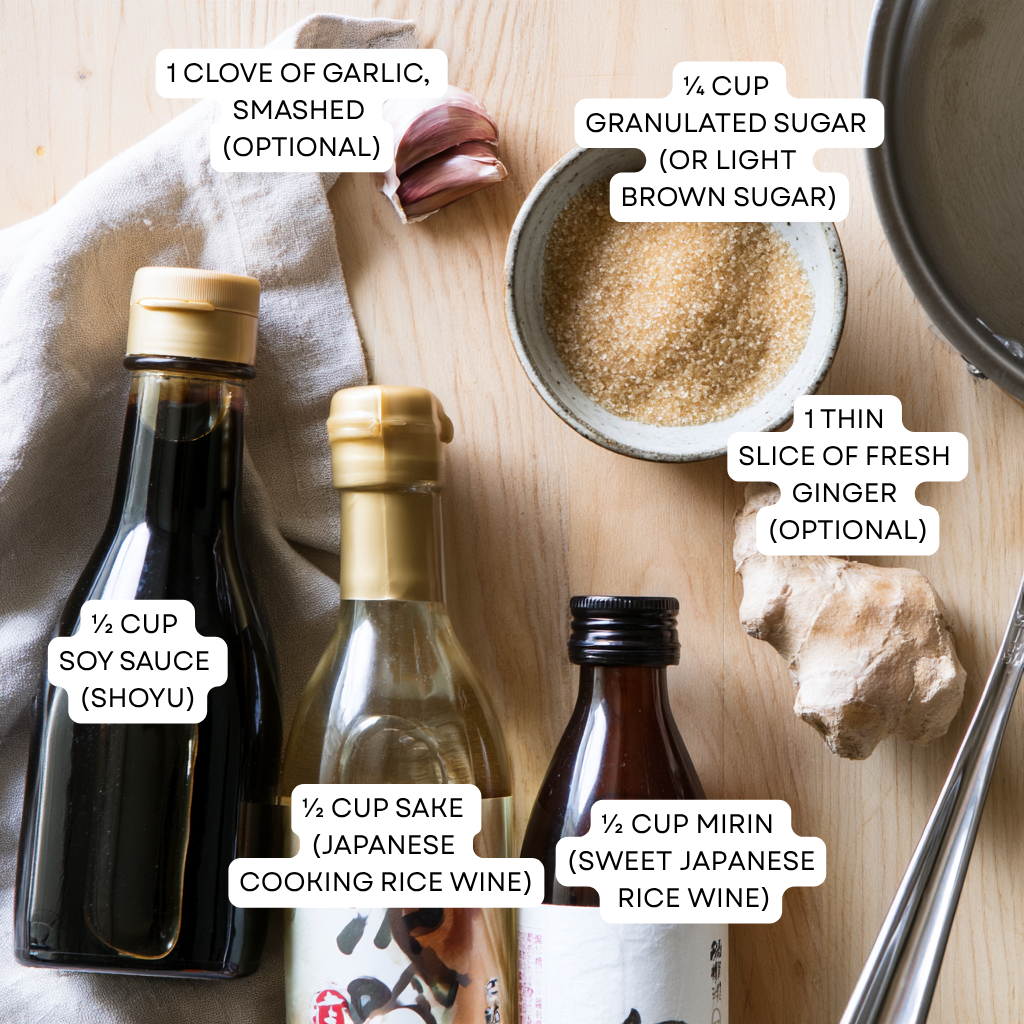 Homemade Teriyaki Sauce-ingredients