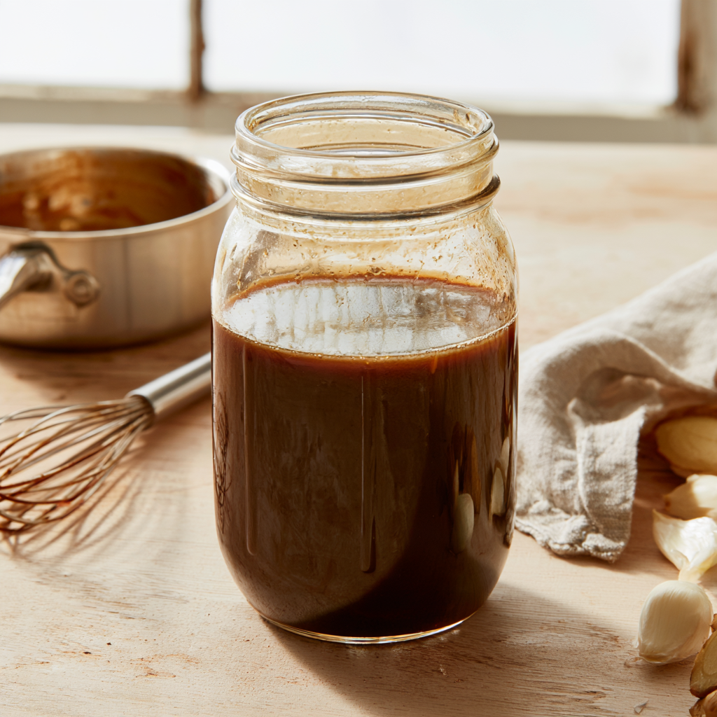 Homemade Teriyaki Sauce-mason jar