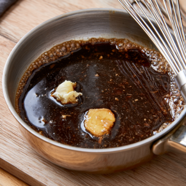 Homemade Teriyaki Sauce-simmering