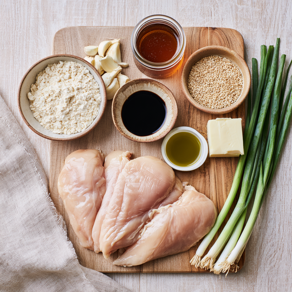 Honey Garlic Chicken Breast Recipe-ingredients