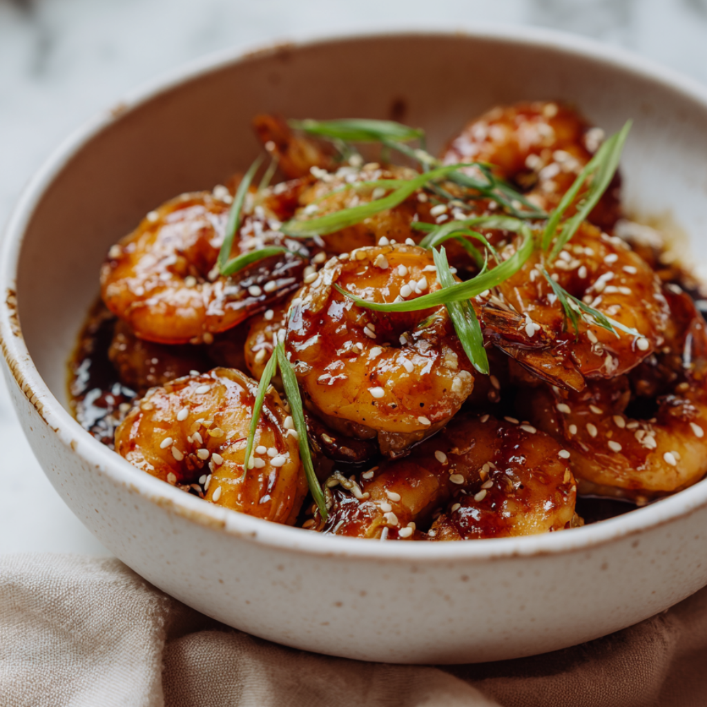 Honey Garlic Shrimp and Broccoli Recipe-shrimp only