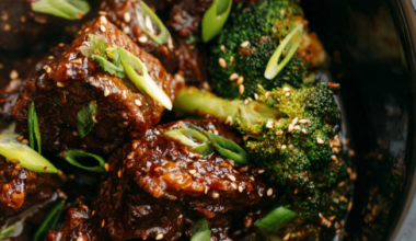 Honey Garlic Steak Bites Crockpot Recipe