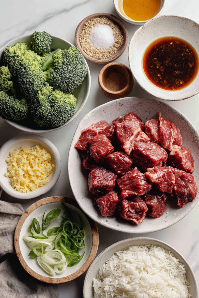 Honey Garlic Steak Bites Crockpot Recipe-ingredients
