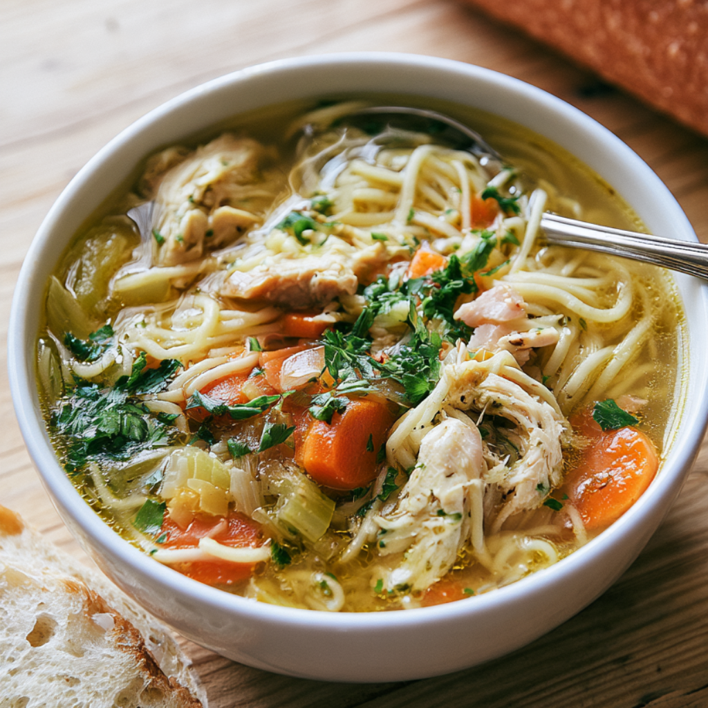 How to Make Bone Broth in a Crockpot-chicken soup