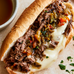 Italian Beef Crockpot-sandwiches