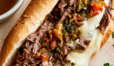 Italian Beef Crockpot-sandwiches