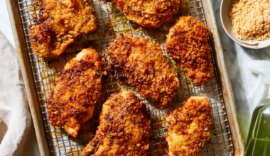 Italian Chicken Cutlets-cooling rack