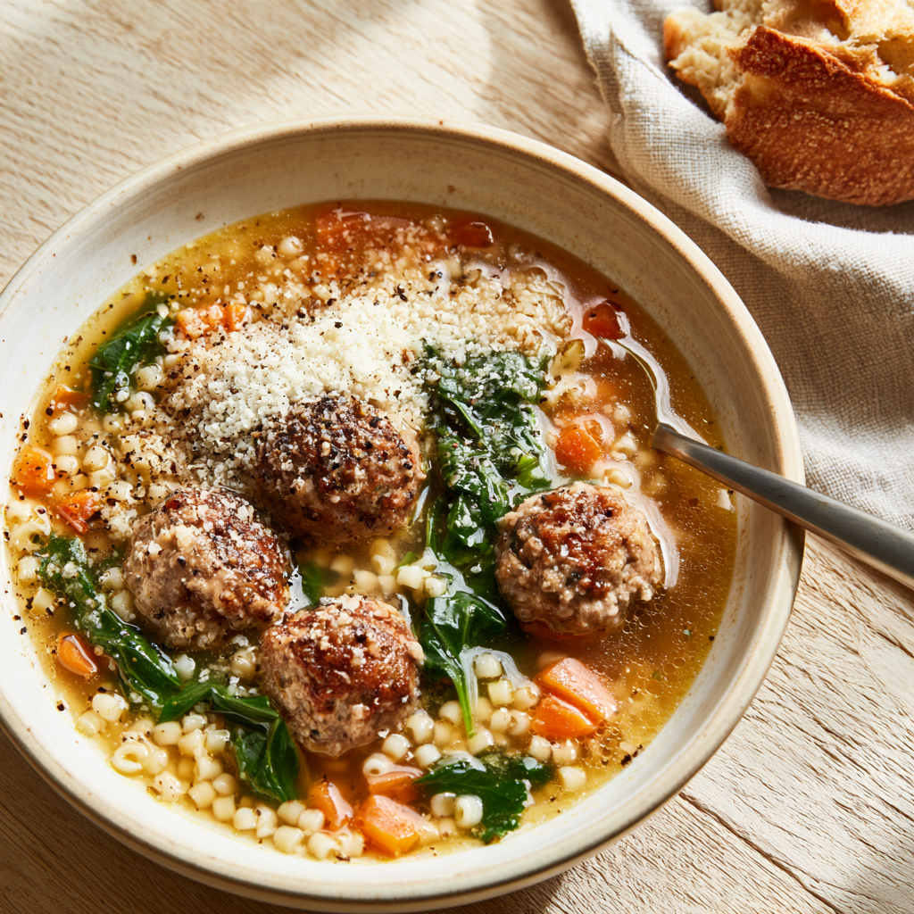 Italian Wedding Soup Crock Pot-bowl