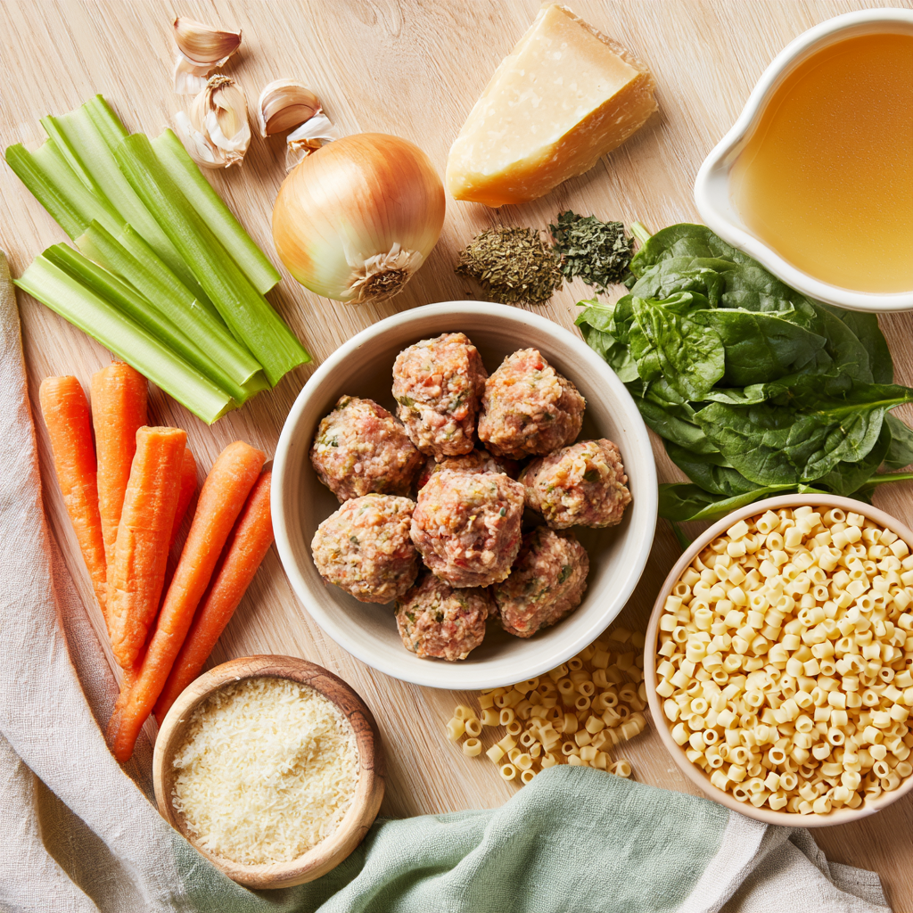 Italian Wedding Soup Crock Pot-ingredients