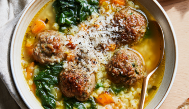 Italian Wedding Soup Crock Pot-served
