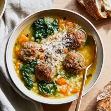 Italian Wedding Soup Crock Pot-served