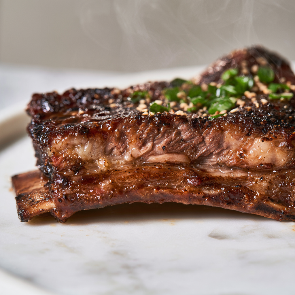 Korean Short Ribs Recipe-closeup