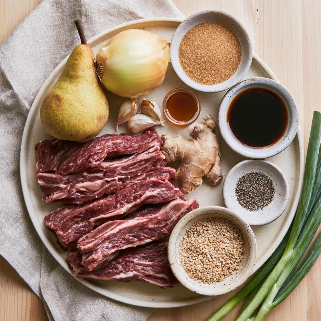 Korean Short Ribs Recipe-ingredients