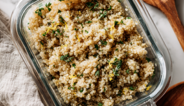 Lemon Herb Quinoa Meal Prep
