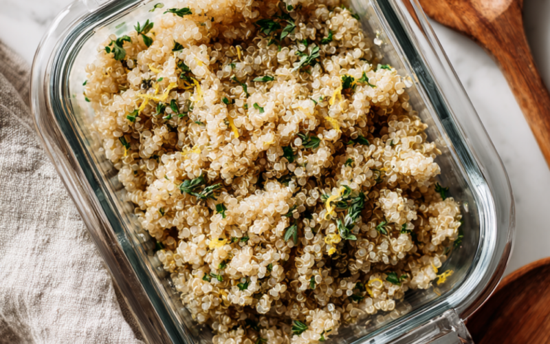 Lemon Herb Quinoa Meal Prep