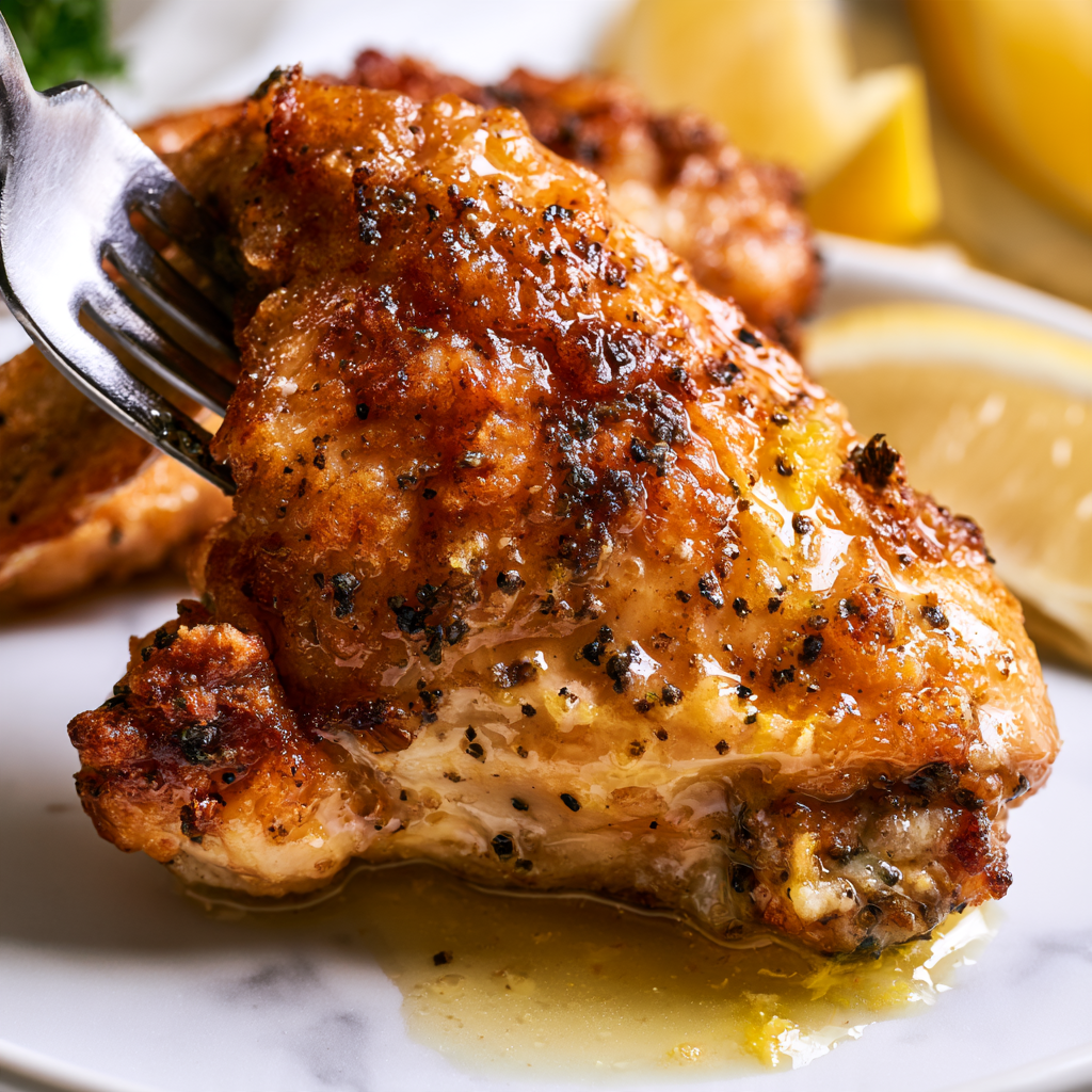 Lemon Pepper Chicken Wings Recipe-closeup