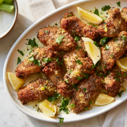 Lemon Pepper Chicken Wings Recipe-platter